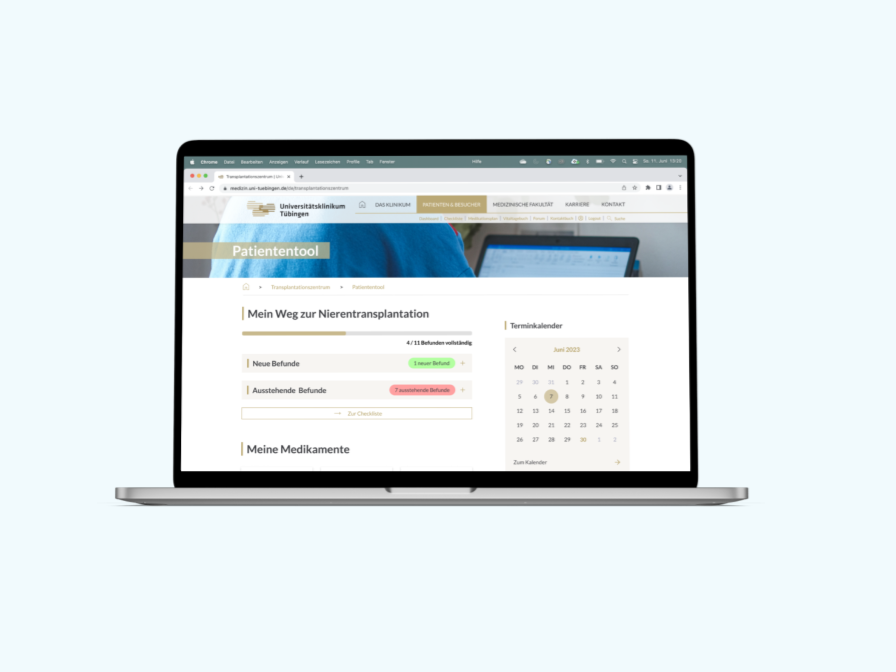 Dashboard digitales Patiententool