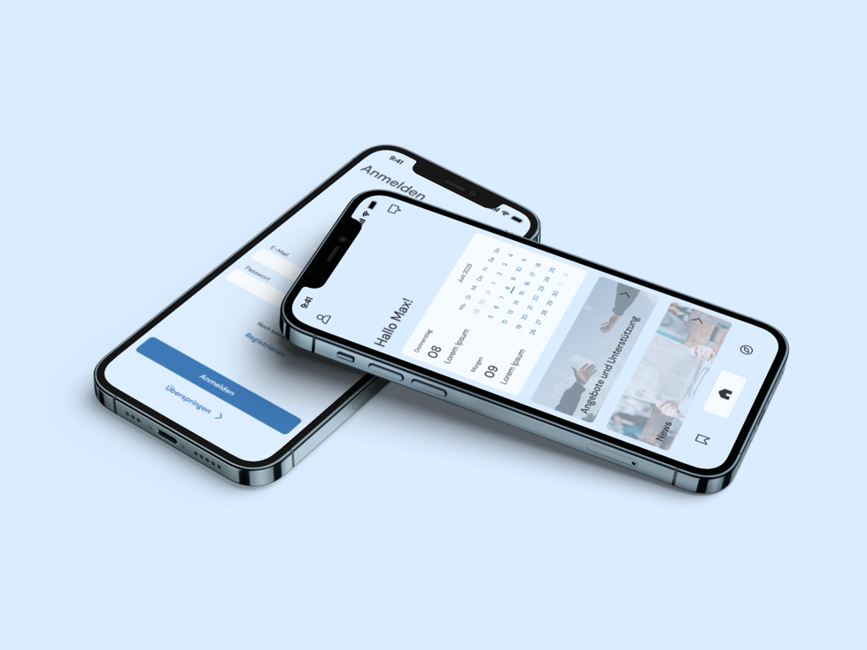 Screens Prototyp App Konzept