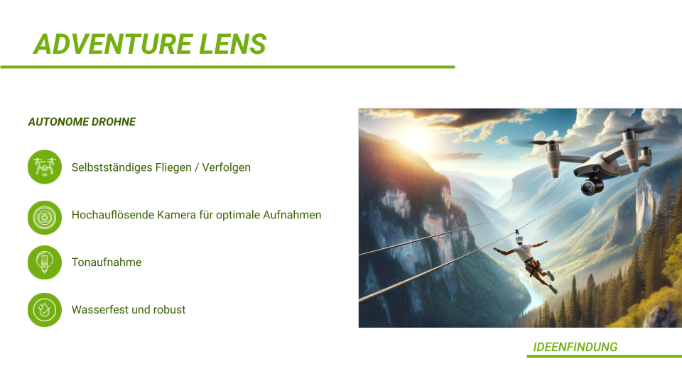 Vorstellung der Drohne zur Adventure Lense